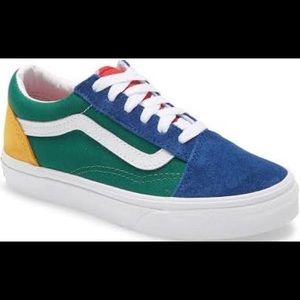 Vans Toddler Boys Old Skool - Toddler Boys Shoes Blue/Green/Yellow Size 5.0